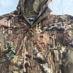 Mossy Oak Break-Up Infinity Camo Jacket Mens M Full Zip Hooded Water Resistant